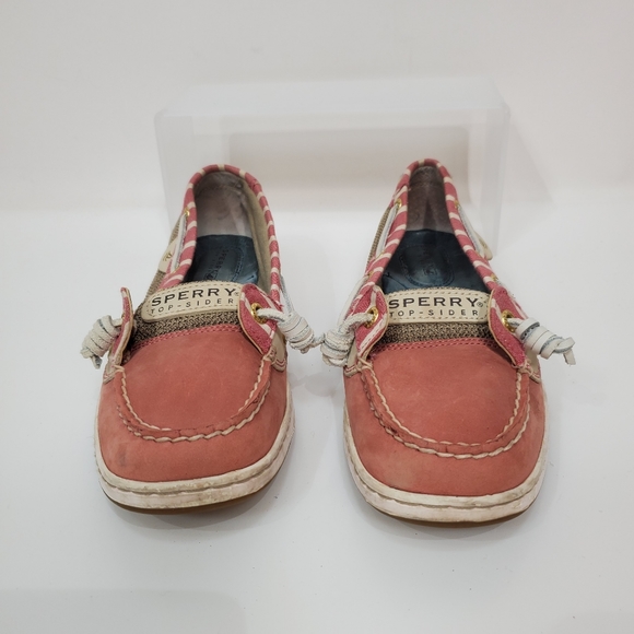 Sperry Angelfish Stripe Leather Boat Shoes - Picture 2 of 7